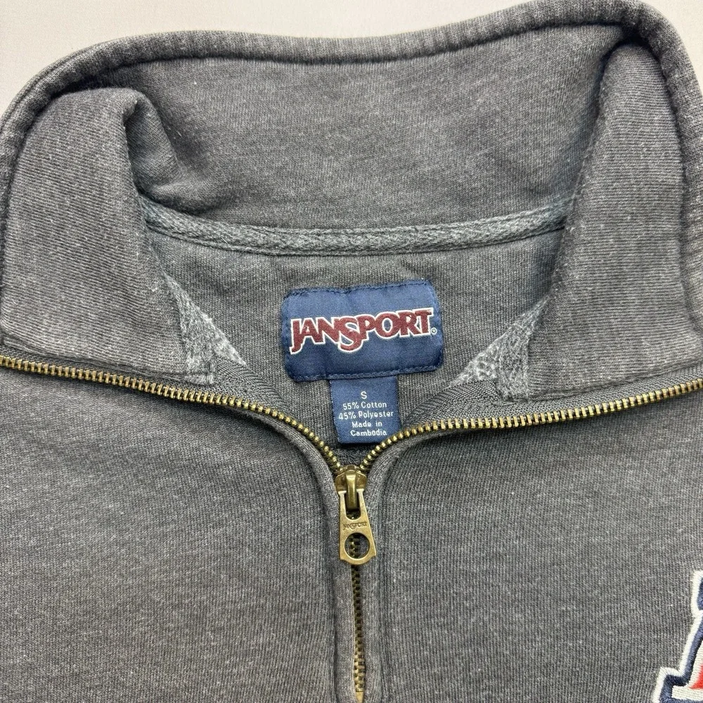 Vintage University of Arizona Pullover Jansport Sweatshirt 1/4 Zip Size Small 10